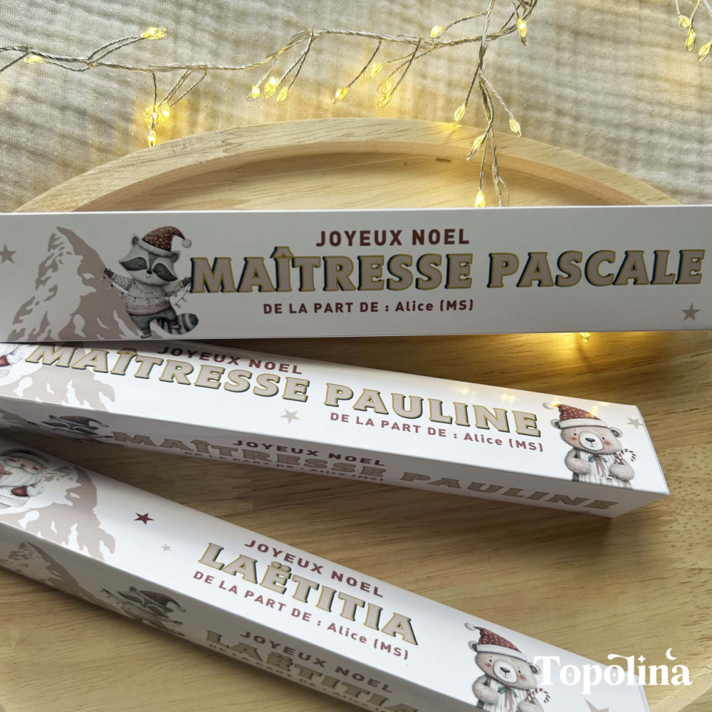 Chocolat Toblerone personnalisé – Petit cadeau gourmand de Noël