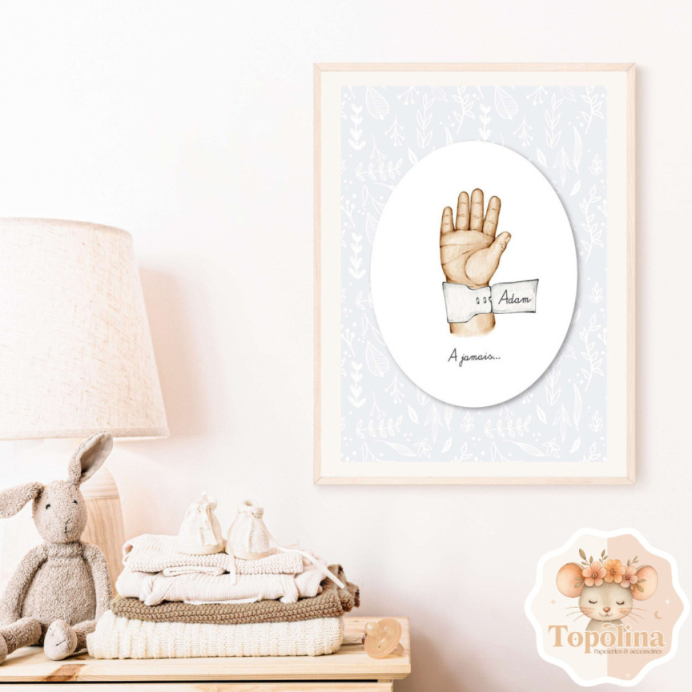 Affiche Souvenir Bébé Ange – Hommage à une Petite Étoile