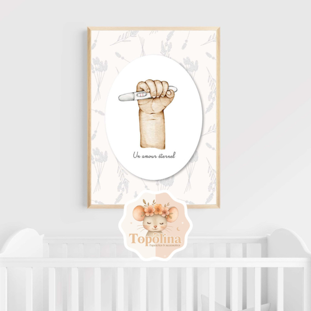 Affiche Souvenir Bébé Ange – Hommage à une Petite Étoile