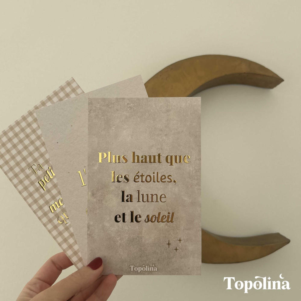 Trio de cartes citations famille – Décoration familiale