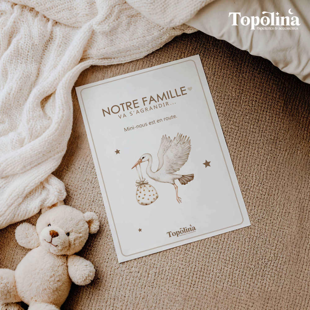Carte annonce de grossesse – Annonce originale et pleine de douceur