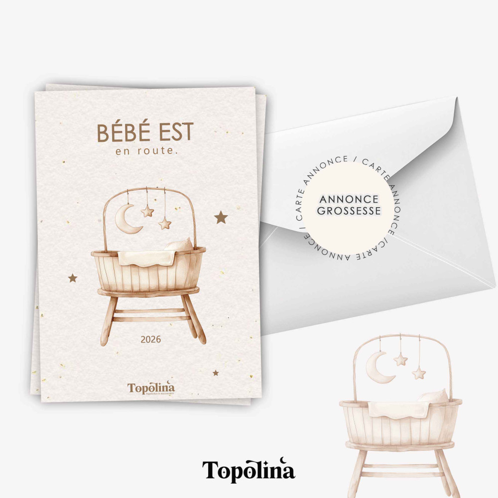 Carte annonce de grossesse – Annonce originale et pleine de douceur