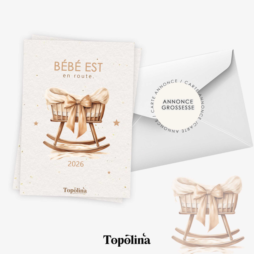 Carte annonce de grossesse – Annonce originale et pleine de douceur