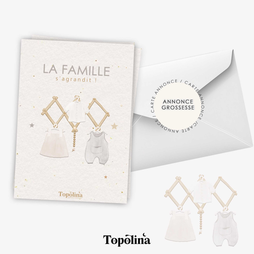 Carte annonce de grossesse – Annonce originale et pleine de douceur
