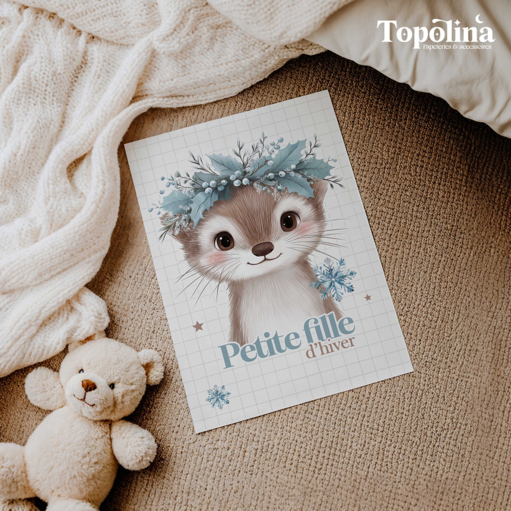 Carte postale - Petite fille d’hiver