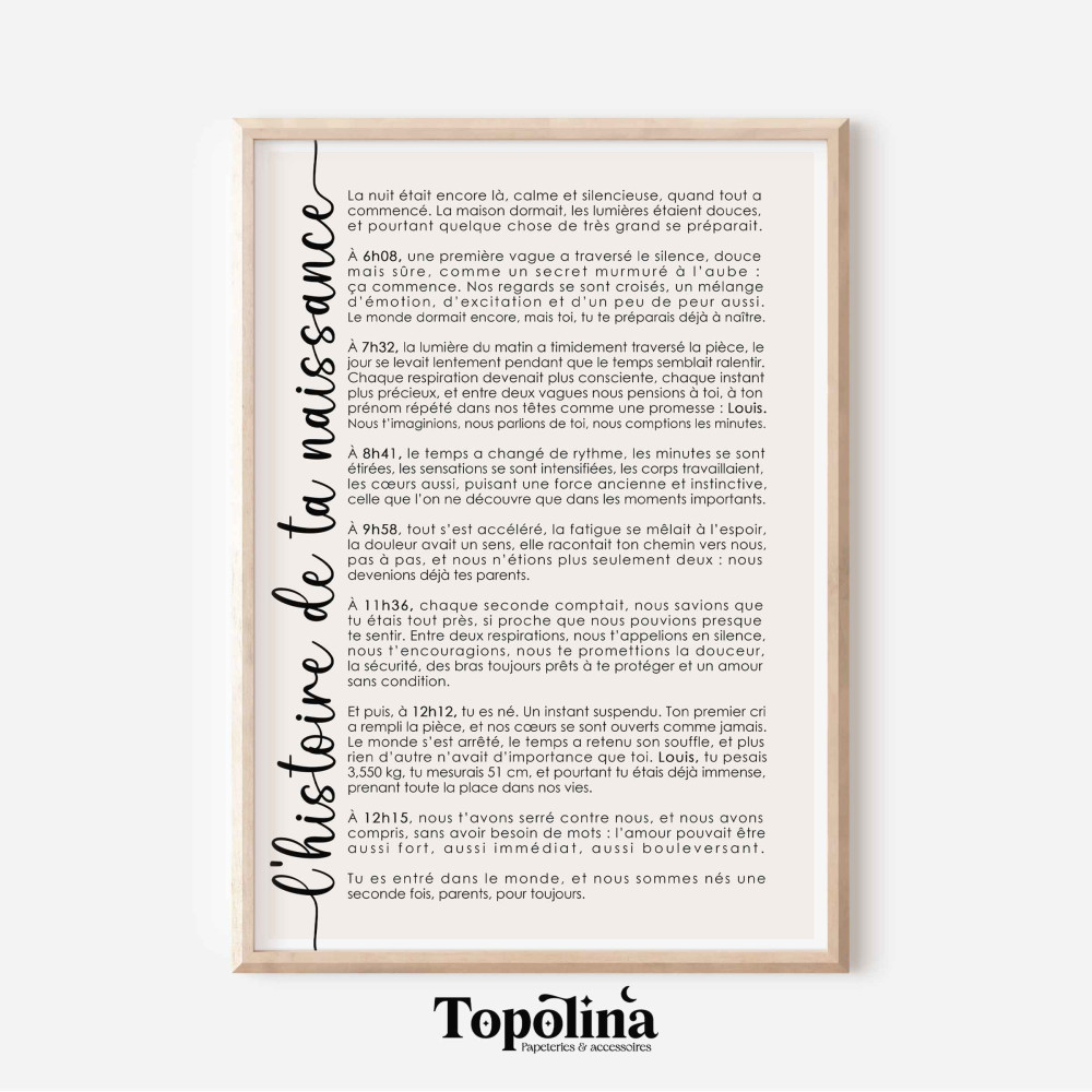 affiche récit accouchement