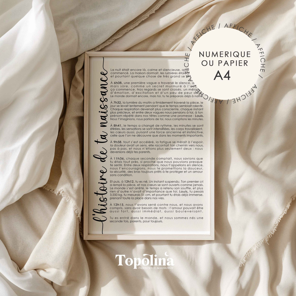 affiche naissance émotion