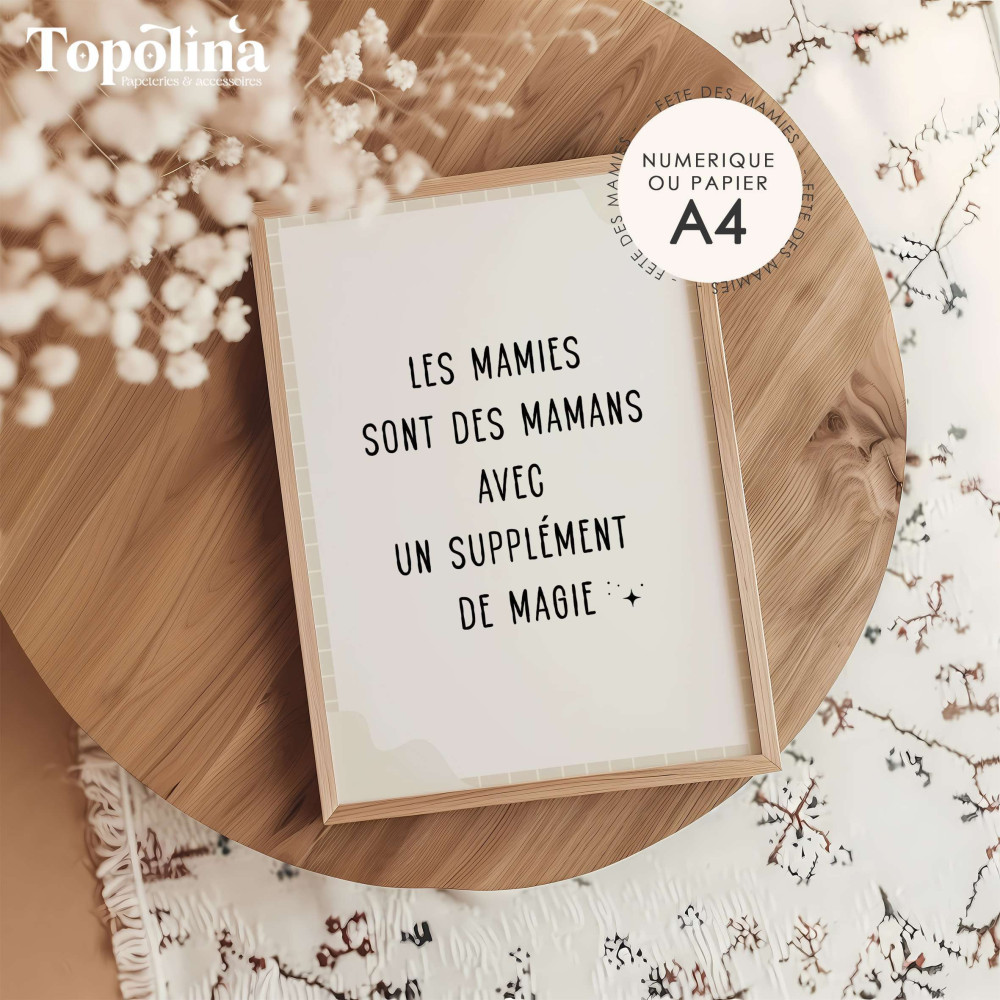 affiche citation mamie