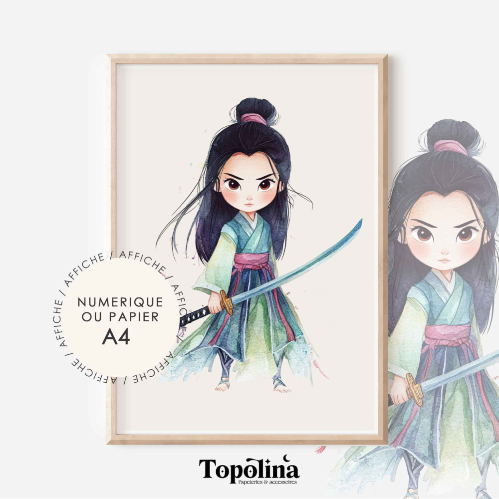 Affiche enfant Mulan