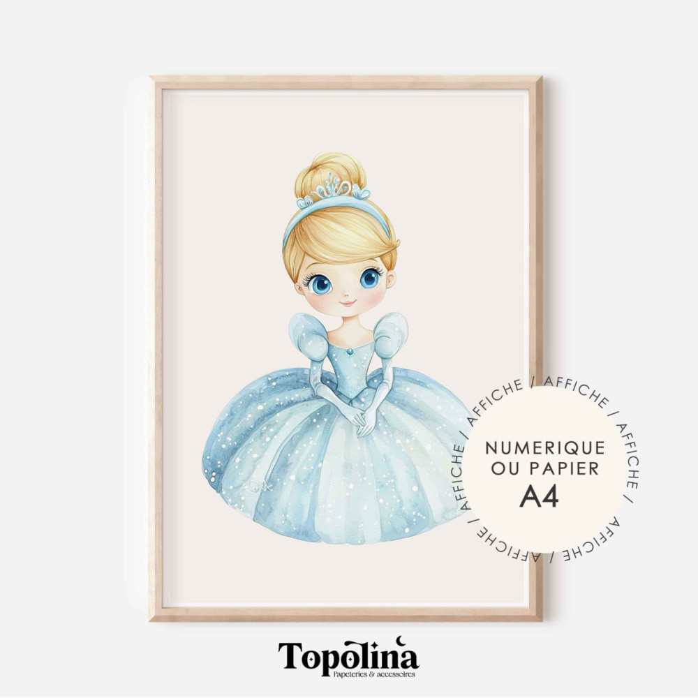 Affiche enfant cendrillon