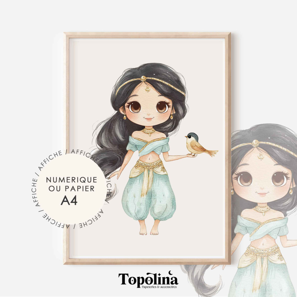 Affiche enfant Jasmine