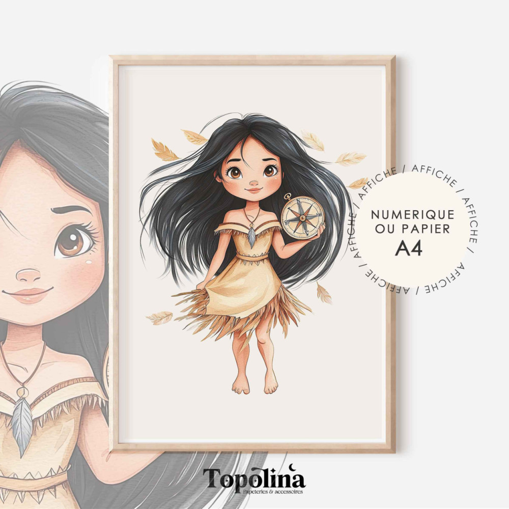 Affiche enfant Pocahontas