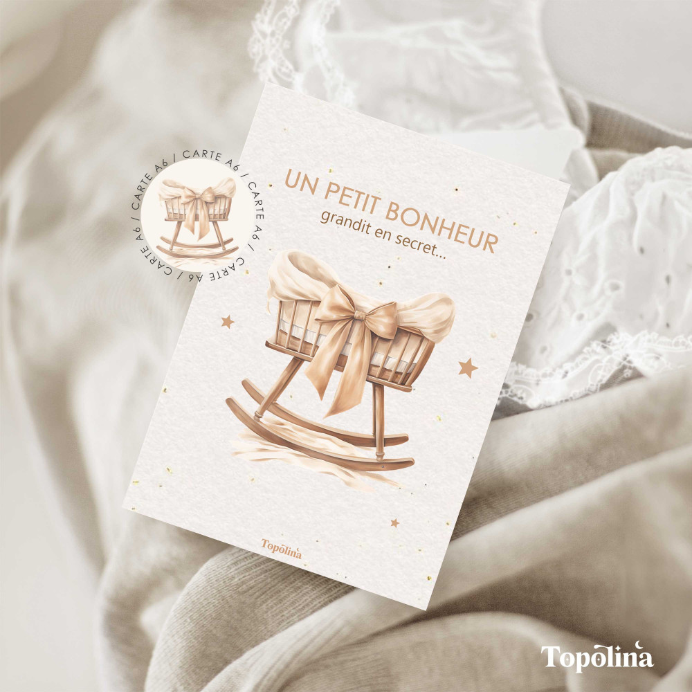 Carte un petit bonheur grandit en secret