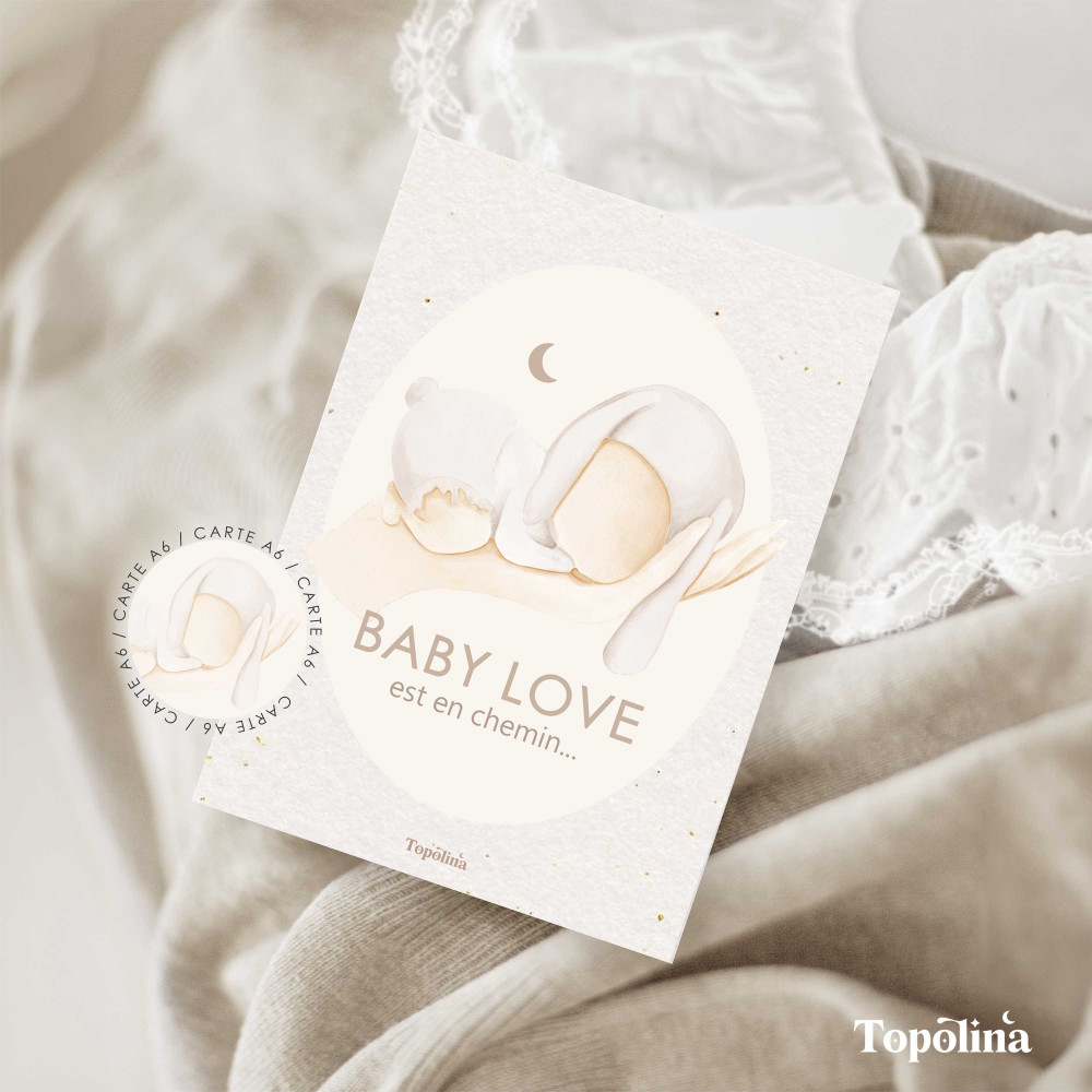 Papeterie future maman carte poétique