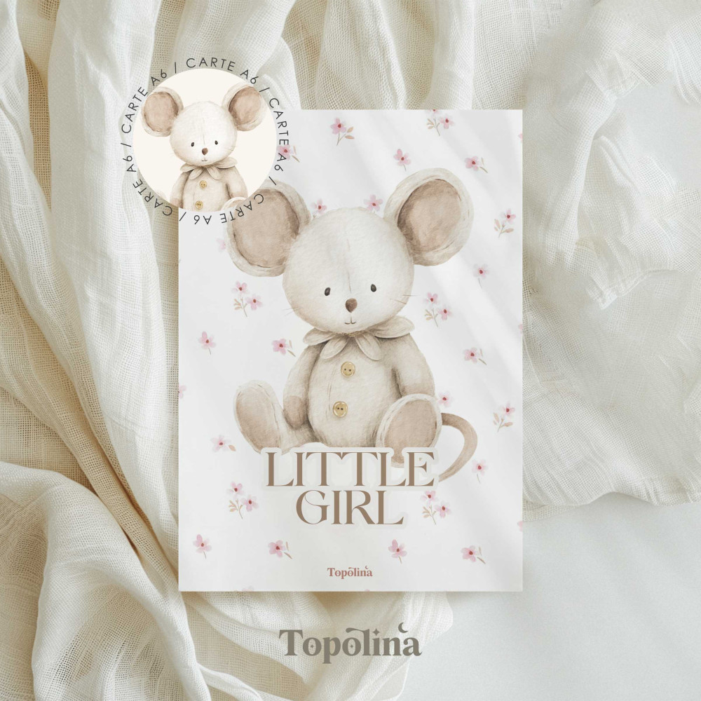 Papeterie enfant souris illustration