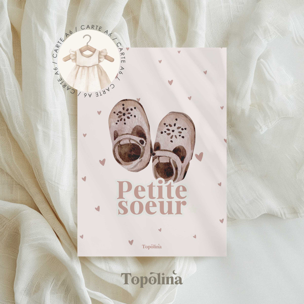 Carte fratrie sœur enfant