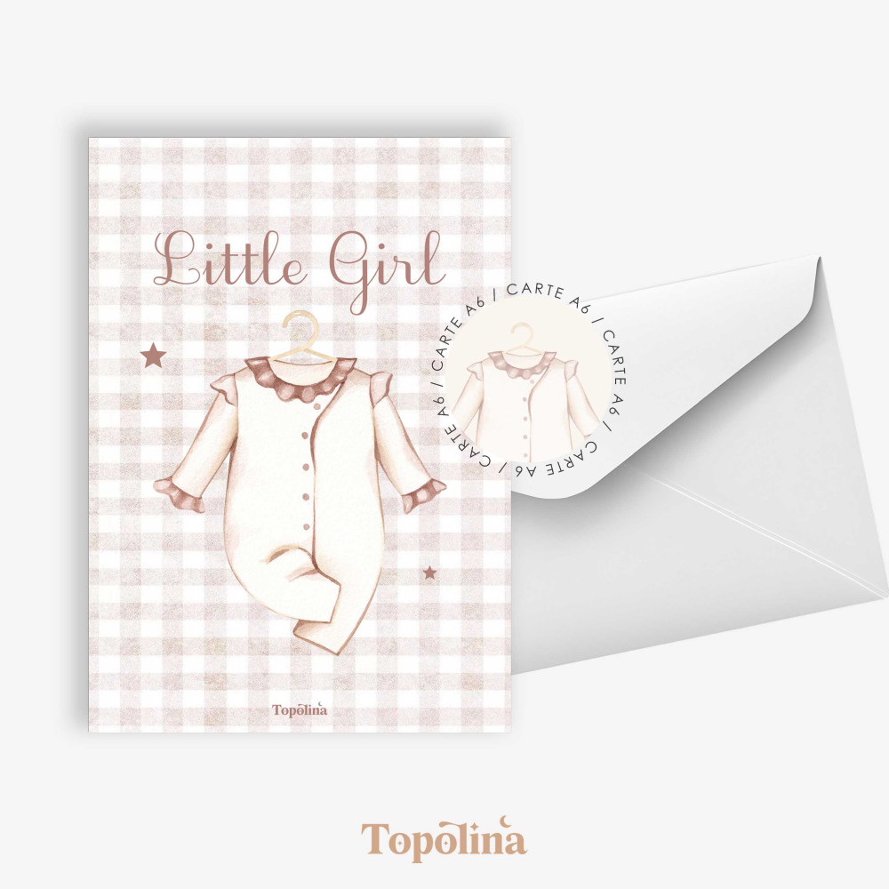 Carte annonce “Little Girl” – Petite fille