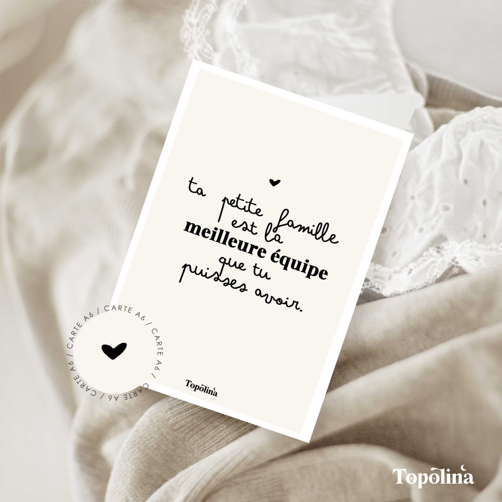 Carte motivation famille soutien