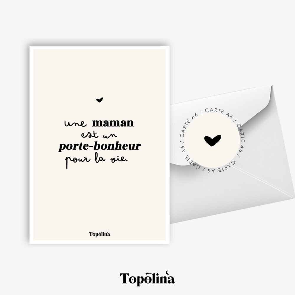 Carte message maman douceur