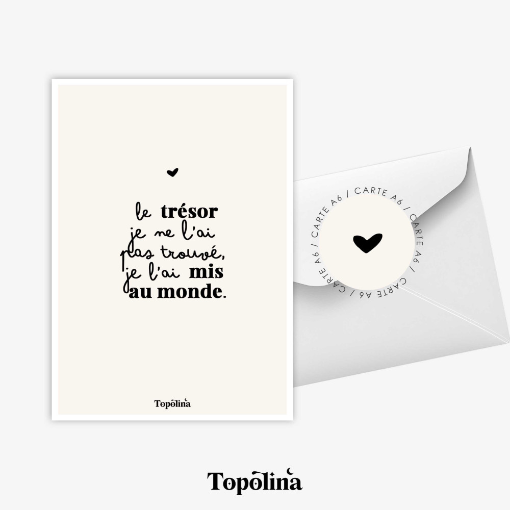 Carte fête des mères citation