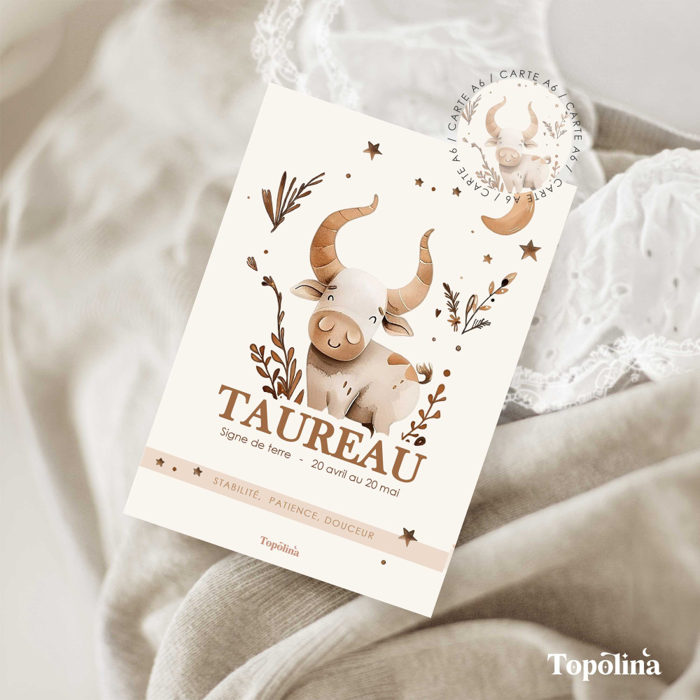 carte astrologie taureau
