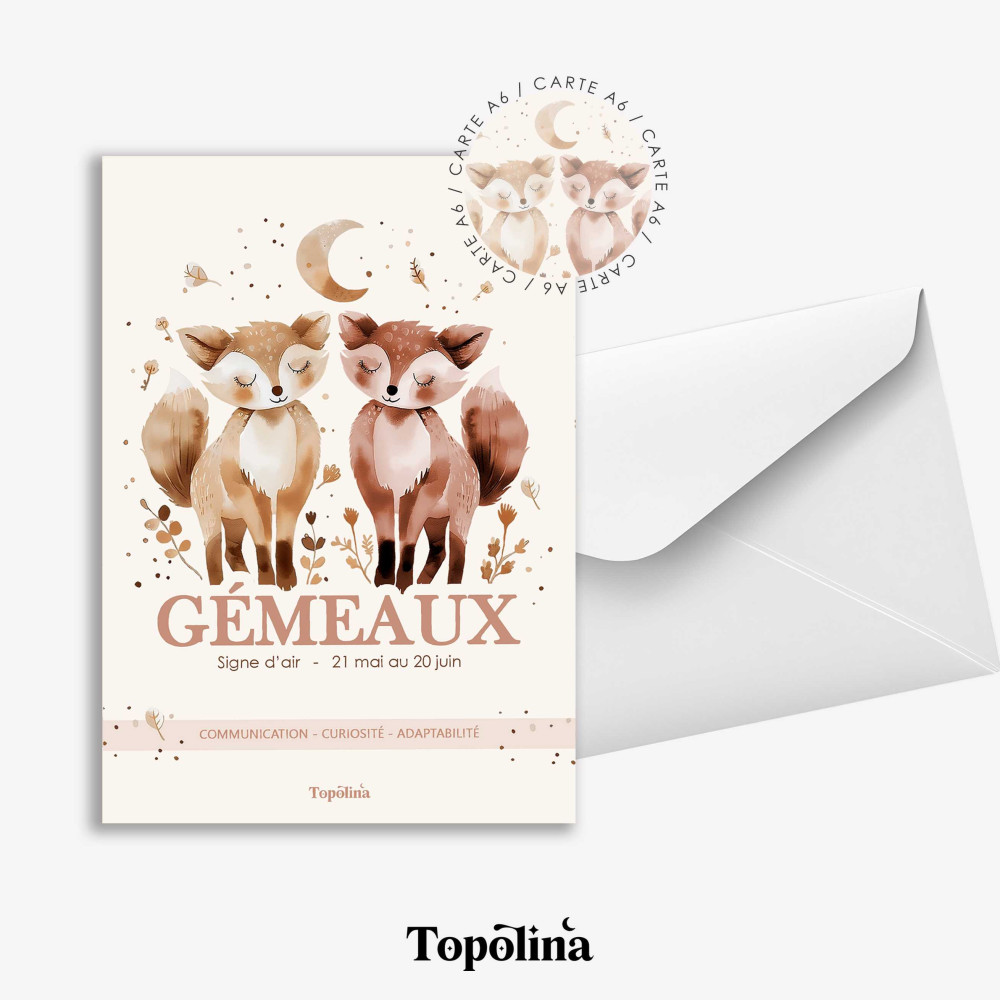 carte astrologie gémeaux
