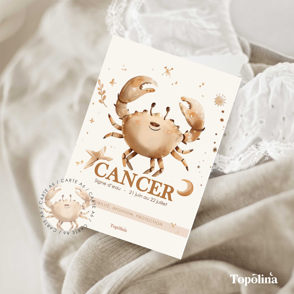 carte postale cancer