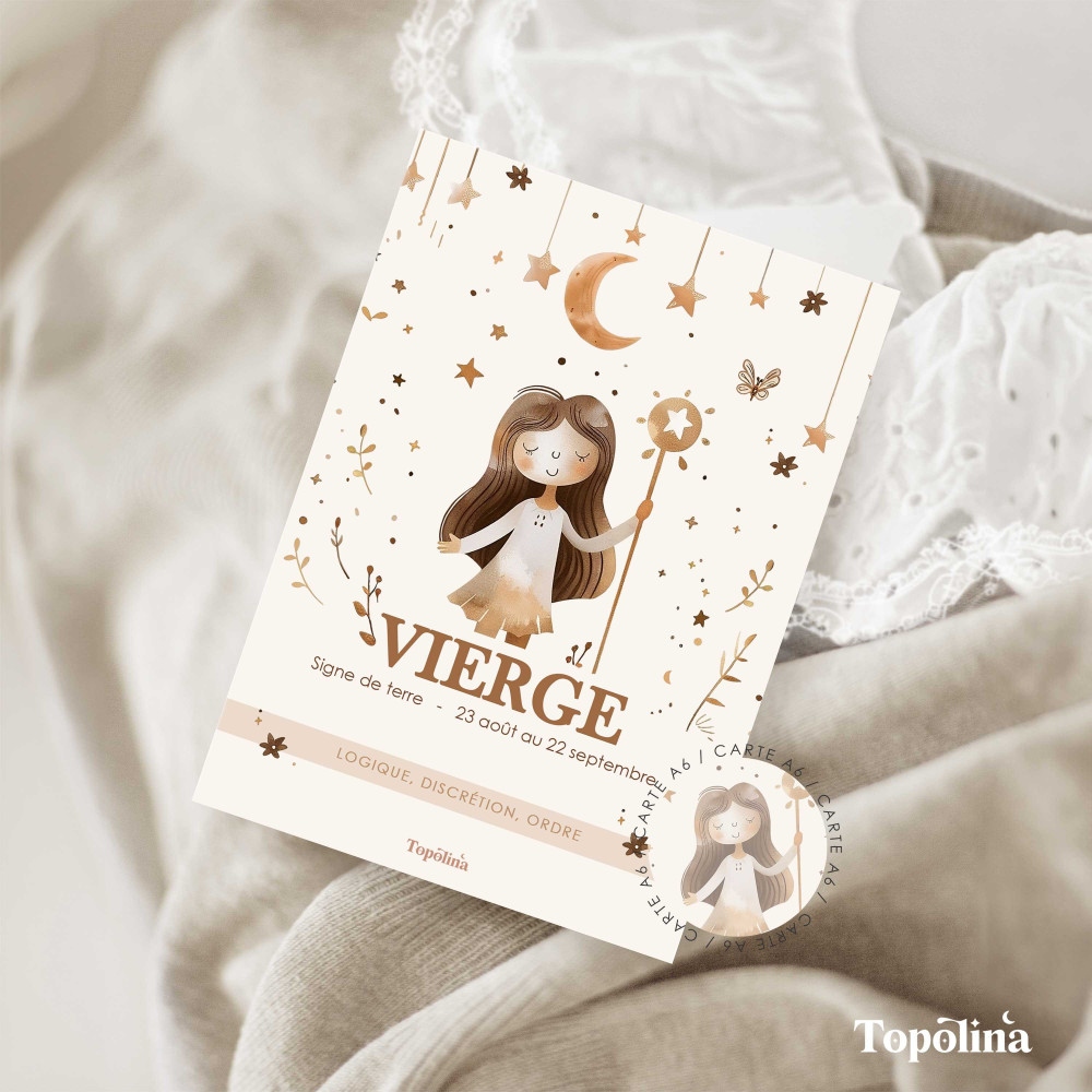 Carte signe astro Vierge