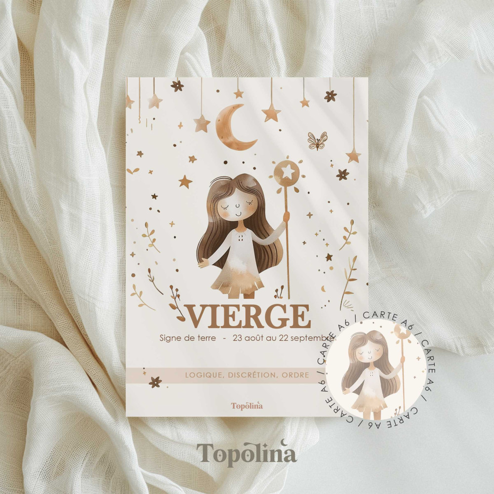 carte astrologique Vierge