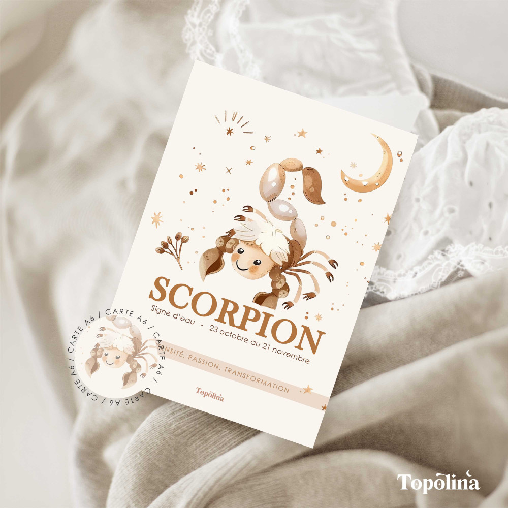 carte zodiaque scorpion