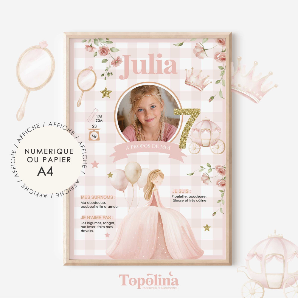 Décoration anniversaire princesse girly
