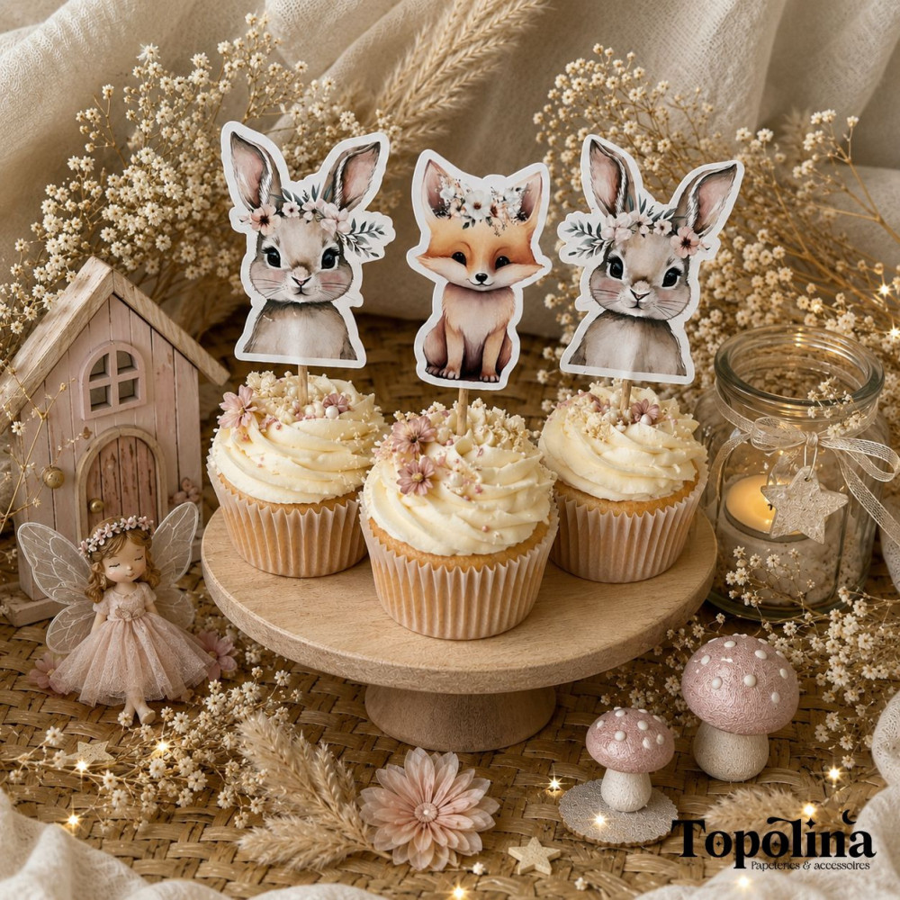 Cake topper pour anniversaire et baptême enfant