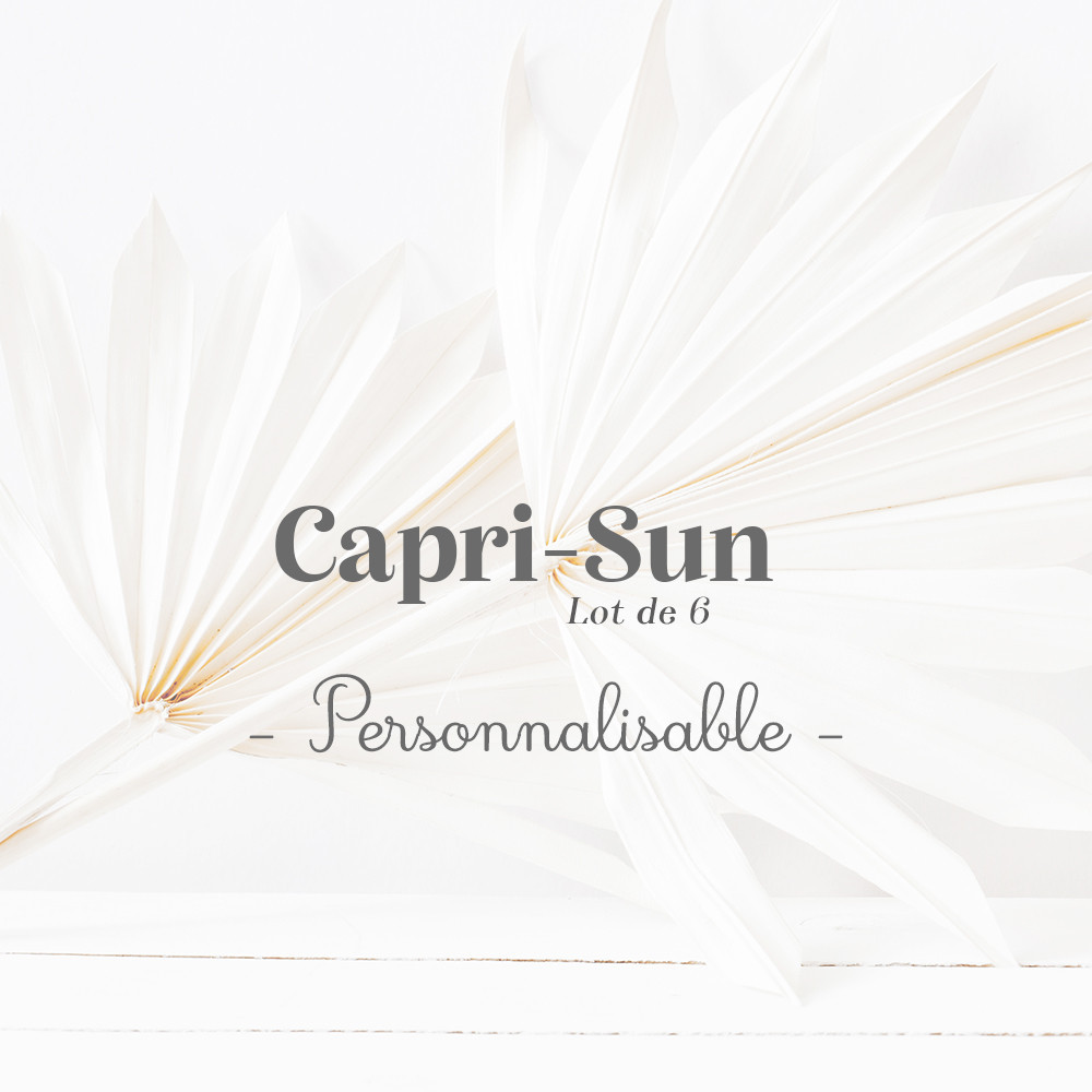 ★ Etiquettes autocollantes pour capri-Sun - Thème personnalisable