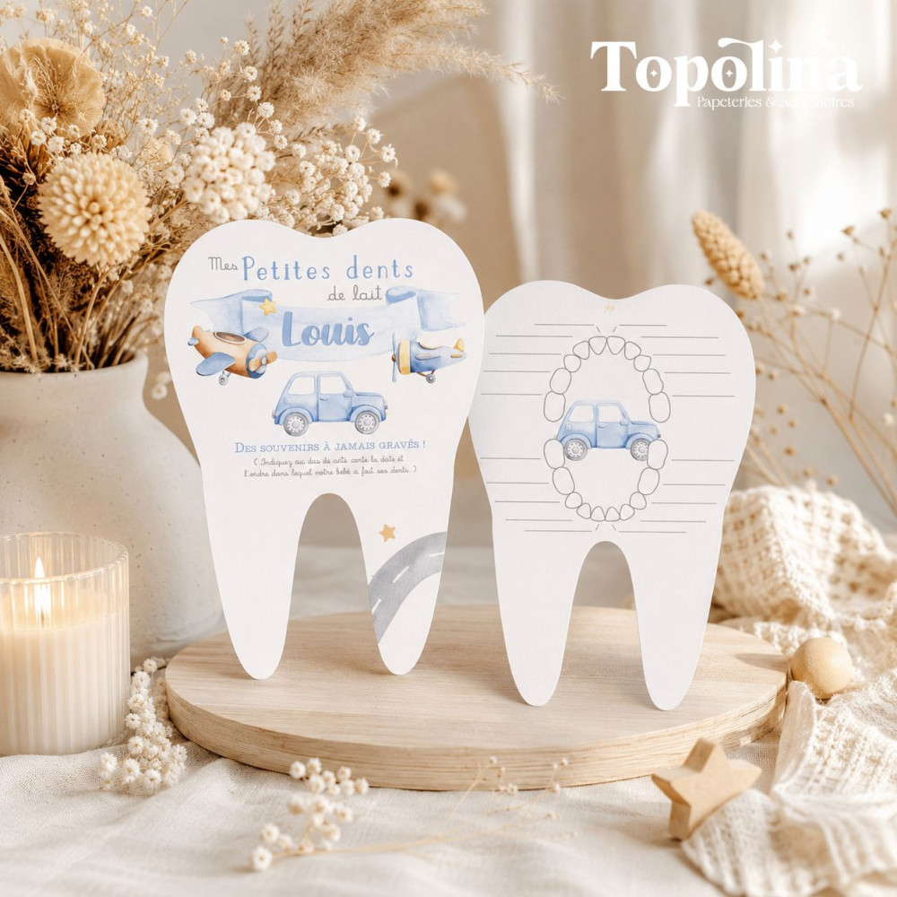 Carte souvenirs – Mes petites dents de lait personnalisée
