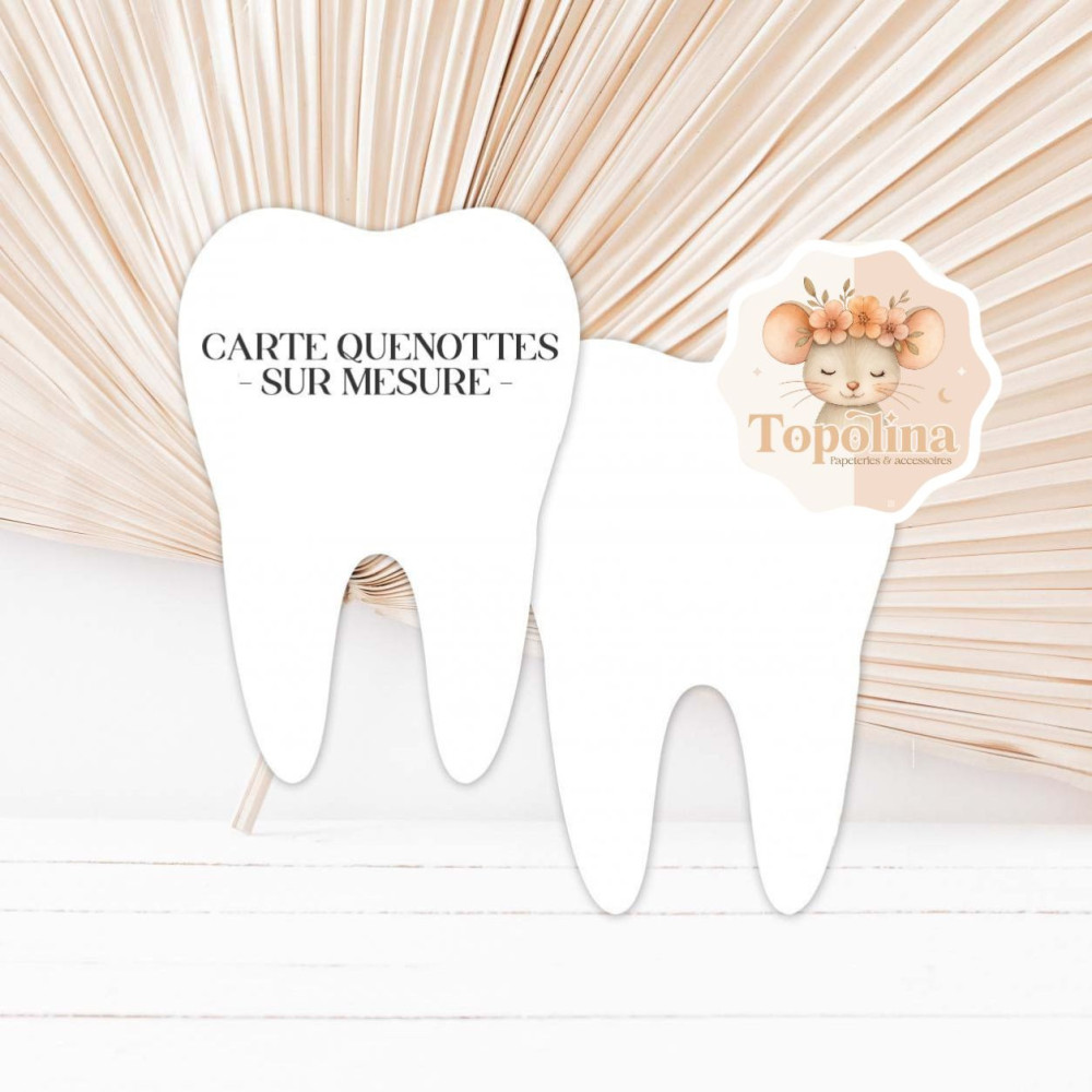 carte quenottes sur mesure