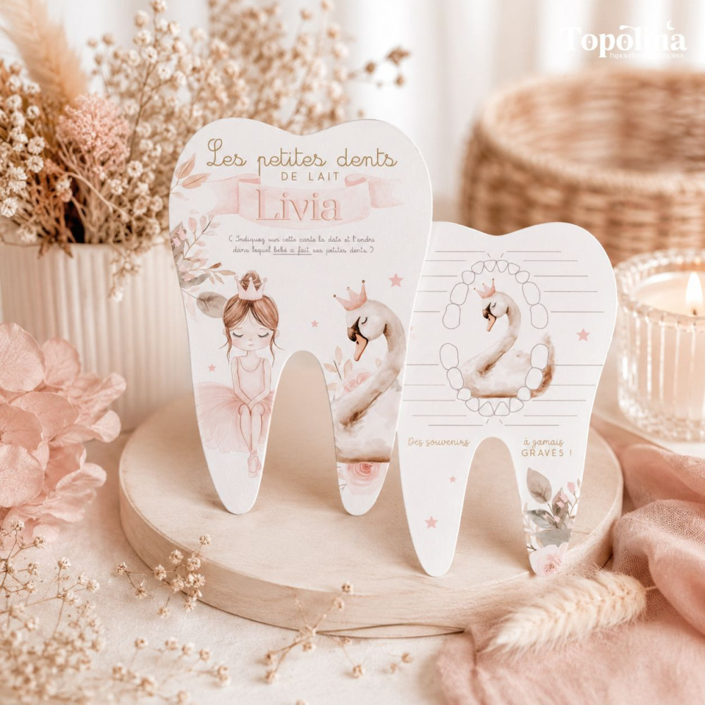 Carte souvenirs – Mes petites dents de lait personnalisée