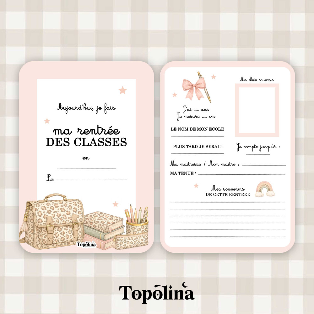 carte rentrée scolaire