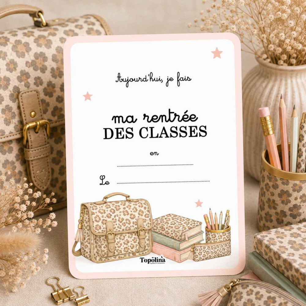 carte souvenirs de rentrée scolaire