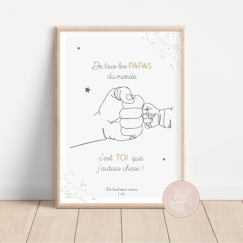 ★ Affiche papa - C'est toi ♥︎