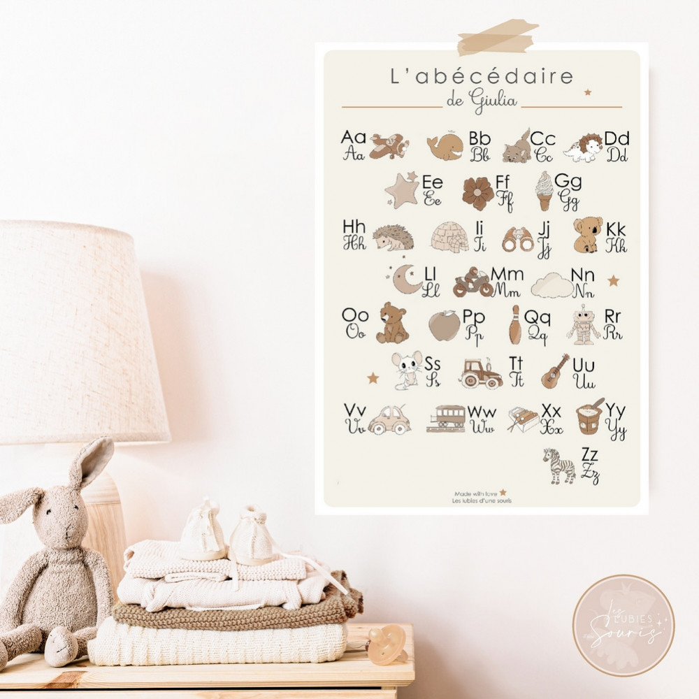 ★ Abécédaire - Personnalisable au prénom de l'enfant