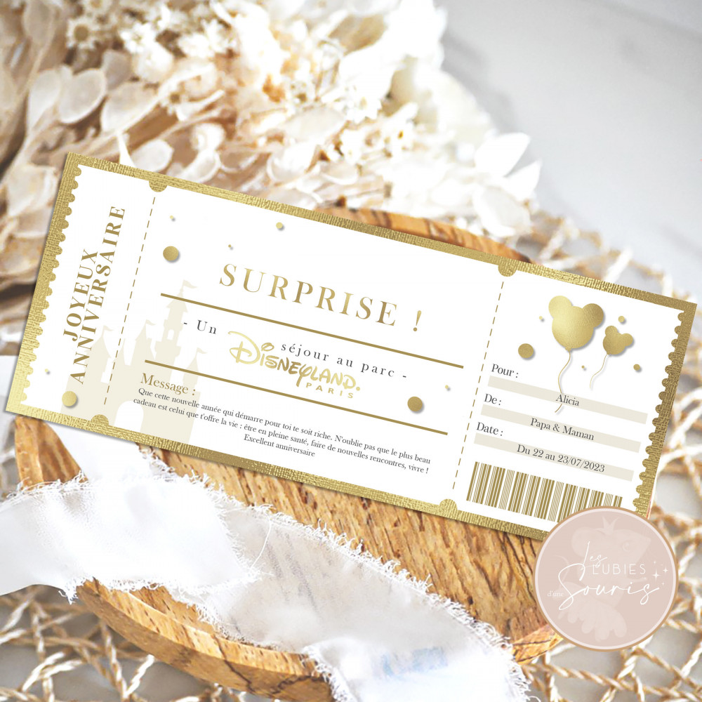 ★ Billet à personnaliser 